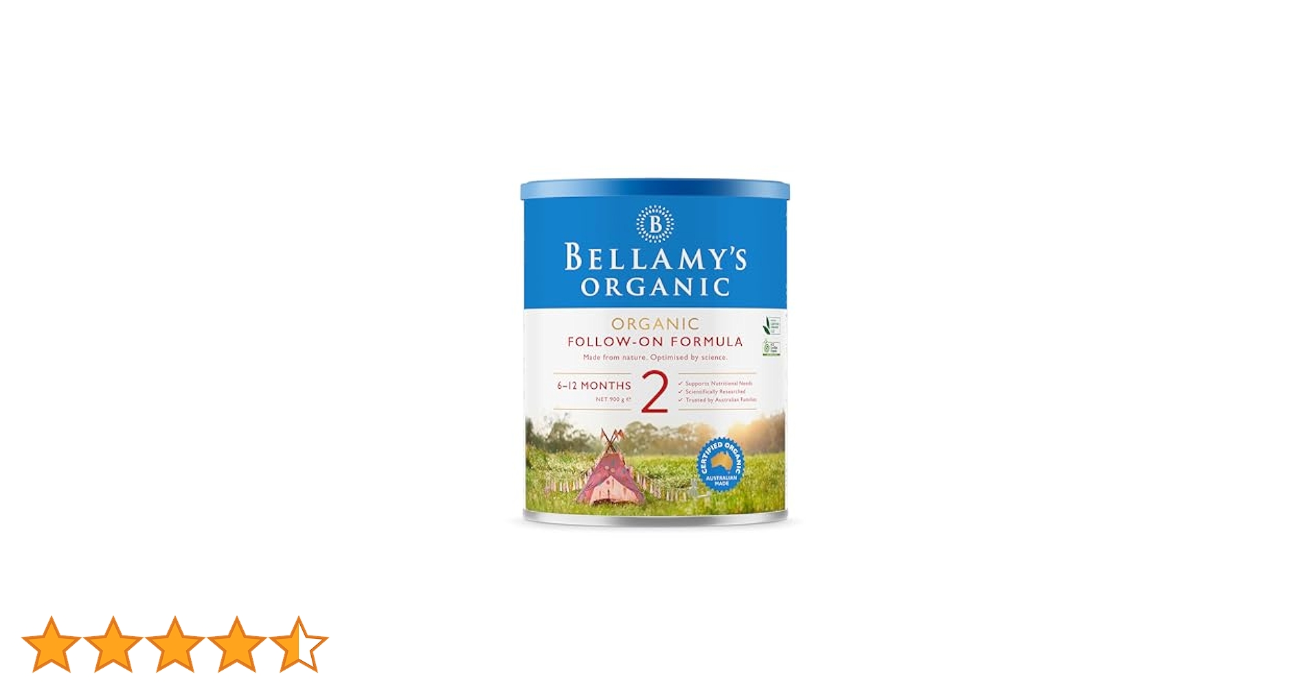 Bellamy's Organic stage 2 Follow-On Formula, 900g : Amazon